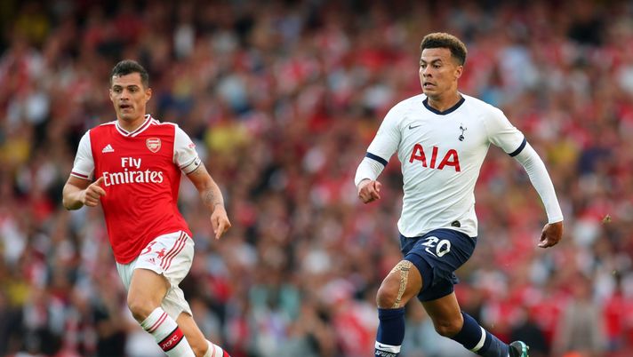 LONDON, ENGLAND - SEPTEMBER 01: Dele Alli of Tottenham Hotspur during the Premier League match between Arsenal FC and Tottenham Hotspur at Emirates Stadium on September 01, 2019 in London, United Kingdom. (Photo by Catherine Ivill/Getty Images) LONDON, ENGLAND - SEPTEMBER 01: Dele Alli of Tottenham Hotspur during the Premier League match between Arsenal FC and Tottenham Hotspur at Emirates Stadium on September 01, 2019 in London, United Kingdom. (Photo by Catherine Ivill/Getty Images)
