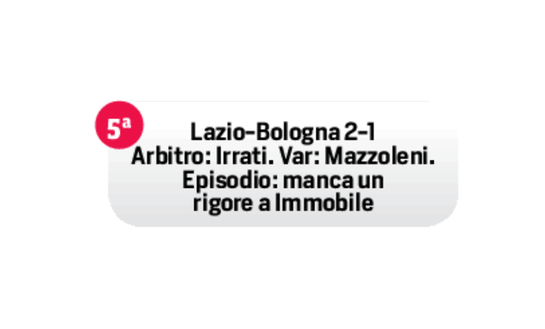  Quinta giornata 