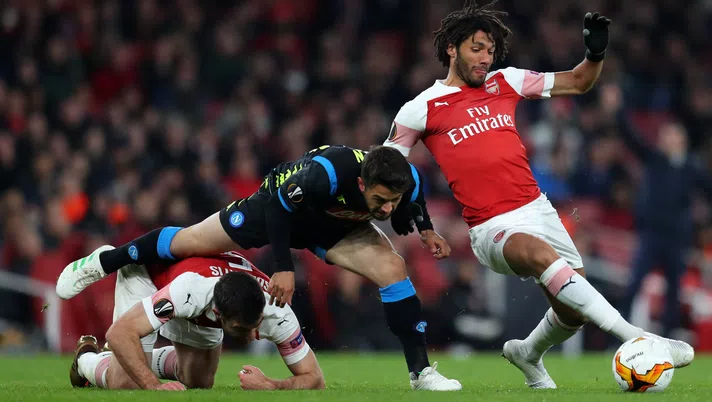 Mohamed Elneny, qui con la maglia dell'Arsenal (credits: GETTY Images)