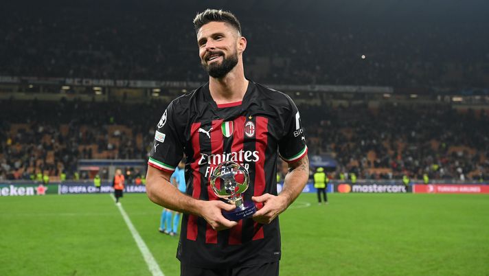 Olivier Giroud AC Milan Milan-Salisburgo 4-0 Champions League 2022-2023