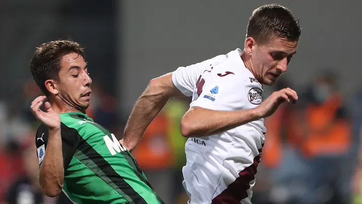 Sassuolo-Torino 0-1: tegola Praet, sostituito per un problema ai flessori