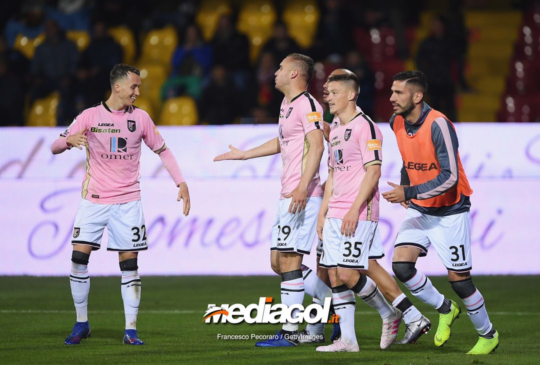  during the Serie B match between Benevento and Carpi FC at Stadio Ciro Vigorito on April 14, 2019 in Benevento, Italy. 