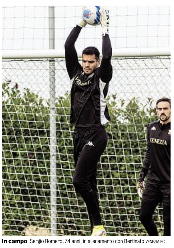 Sergio Romero: “Sto molto bene, il Venezia è una famiglia come la Samp…”- immagine 2
