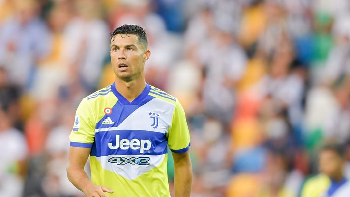 UDINE, ITALY - AUGUST 22: Juventus player Cristiano Ronaldo during the Serie A match between Udinese Calcio v Juventus at Dacia Arena on August 22, 2021 in Udine, Italy. (Photo by Daniele Badolato - Juventus FC/Juventus FC via Getty Images) UDINE, ITALY - AUGUST 22: Juventus player Cristiano Ronaldo during the Serie A match between Udinese Calcio v Juventus at Dacia Arena on August 22, 2021 in Udine, Italy. (Photo by Daniele Badolato - Juventus FC/Juventus FC via Getty Images)