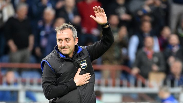 Sensi, niente Samp? Giampaolo: “Del mercato parlo dopo la partita di domani” Marco Giampaolo saluta il pubblico blucerchiato