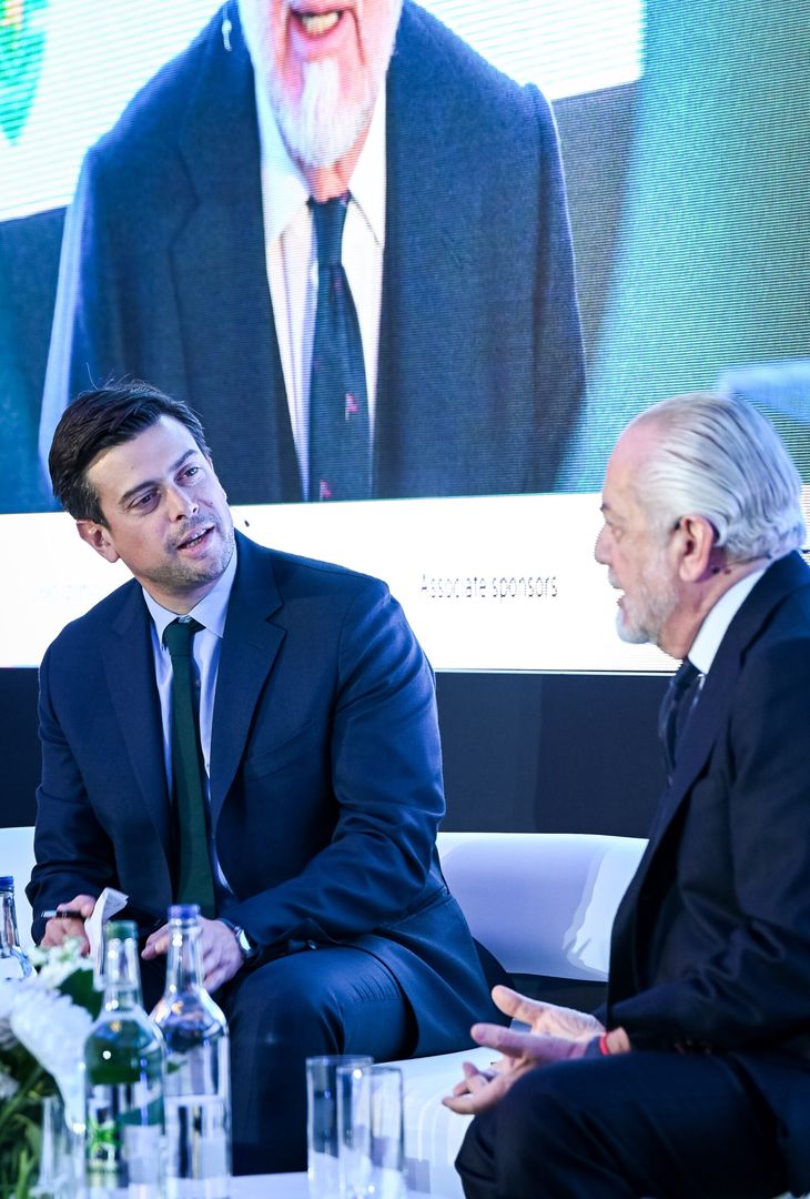 Le immagini dell'intervista al Financial Times del presidente Aurelio De Laurentiis