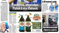 Prima Pagina, Corriere dello Sport: “Dimezzati dalle ASL. Fiorentina, colpo Piatek”