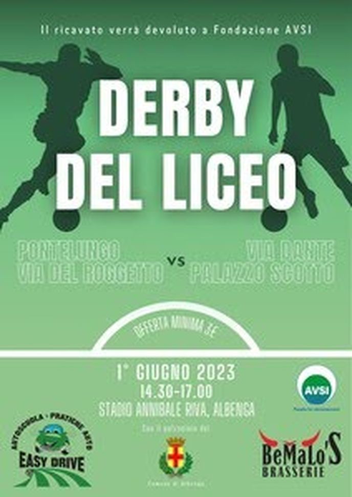 Derby del Liceo, stracittadina di Albenga a sfondo benefico- immagine 2