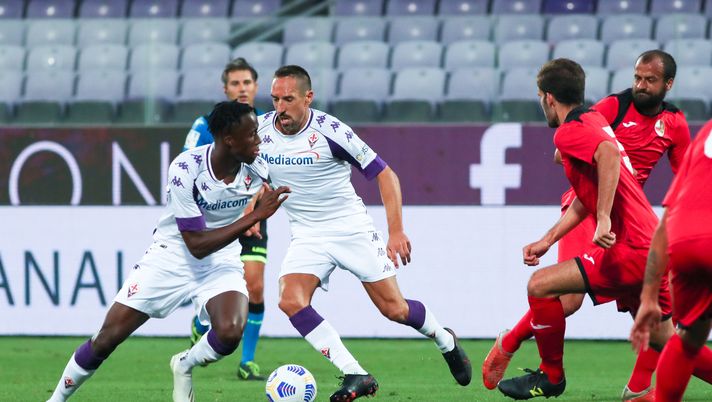 GERMOGLI PH: 6 SETTEMBRE 2020 FIRENZE STADIO ARTEMIO FRANCHI FIORENTINA VS LUCCHESE NELLA FOTO RIBERY 