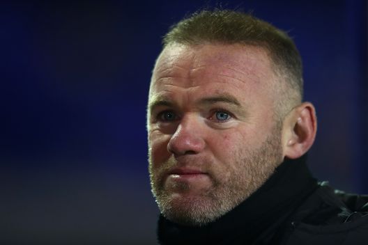BIRMINGHAM, ENGLAND - DECEMBER 29: Wayne Rooney the interim manager of Derby County during the Sky Bet Championship match between Birmingham City and Derby County at St Andrew's Trillion Trophy Stadium on December 29, 2020 in Birmingham, England. (Photo by Michael Steele/Getty Images)