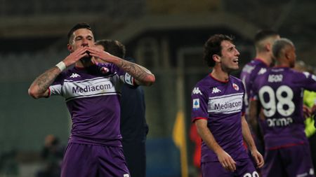 GERMOGLI PH: 17 GENNAIO 2022 FIRENZE STADIO ARTEMIO FRANCHI CAMPIONATO SERIE A TIM 2021/2022 FIORENTINA VS GENOA NELLA FOTO ESULTANZA GOL BIRAGHI