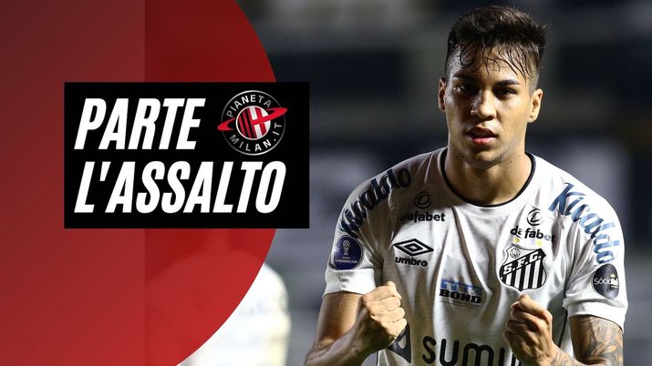 Kaio Jorge (attaccante Santos), obiettivo di calciomercato del Milan | AC Milan News (Getty Images) 