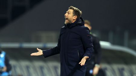 FROSINONE, ITALY - FEBRUARY 03: Eusebio Di Francesco Frosinone Calcio head coach during the Serie A TIM match between Frosinone Calcio and AC Milan at Stadio Benito Stirpe on February 03, 2024 in Frosinone, Italy. (Photo by Getty Images/Getty Images )