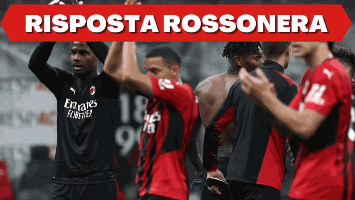 L'esultanza dei rossoneri alla fine di Milan-Venezia, gara valida per la 5^ giornata di Serie A (Getty Images)