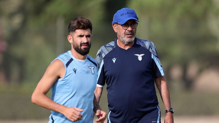 Elseid Hysaj e Maurizio Sarri