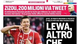 EDICOLA / CdS: Juve se parte Higuain è Lewandowski l’alternativa. Altro che Icardi