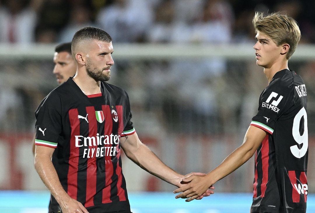 Charles De Ketelaere AC Milan amichevole Vicenza-Milan 1-6