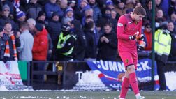 Rangers, la curva delle palle di neve: quelli del Livingston in fondo si divertono…