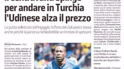 MV: “Okaka al Fenerbahçe: il centravanti spinge per andare in Turchia l’Udinese alza il prezzo”