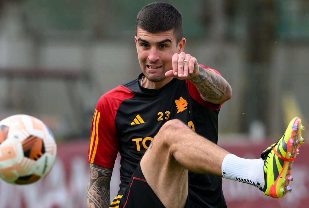 Roma, l’allenamento a Trigoria alla viglia del Milan: c’è Mancini – FOTOGALLERY - immagine 11