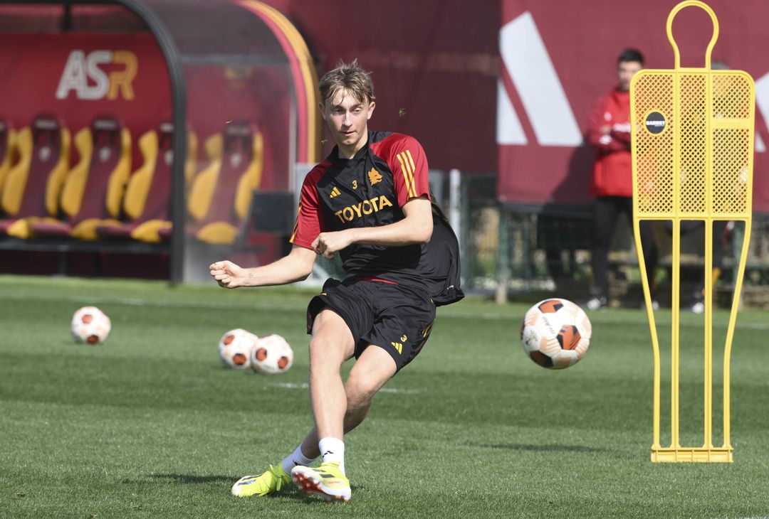 Roma, l’allenamento in vista del Brighton: out Kristensen – FOTO GALLERY - immagine 7