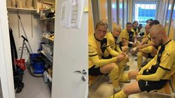 Coppa di Svezia, tutti pigiati in spogliatoio: il Mjallby vince e si lamenta…