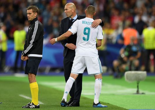 Zidane Benzema (getty images) Zidane Benzema (getty images)
