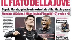 Prima Pagina, Corriere dello Sport: “Il fiato della Juve. Max fa paura”