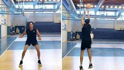 Gallinari torna ad allenarsi: non sbaglia un tiro a canestro | VIDEO