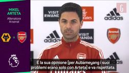VIDEO Arsenal, Arteta ad Aubameyang: “Contrasti? Lui è al Barcellona, è finita bene!”
