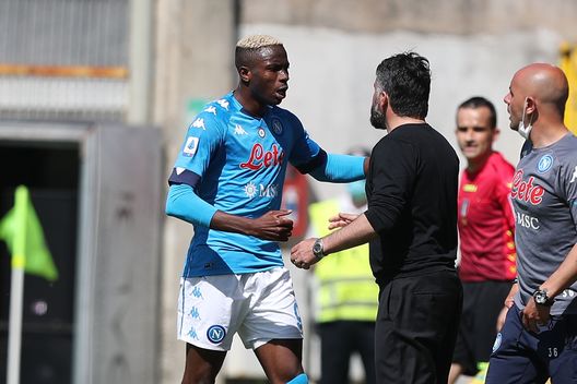 Osimhen e Gattuso (Photo by Getty Images) Osimhen e Gattuso (Photo by Getty Images)