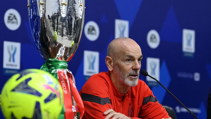 Stefano Pioli AC Milan conferenza stampa Milan-Inter Supercoppa Italiana