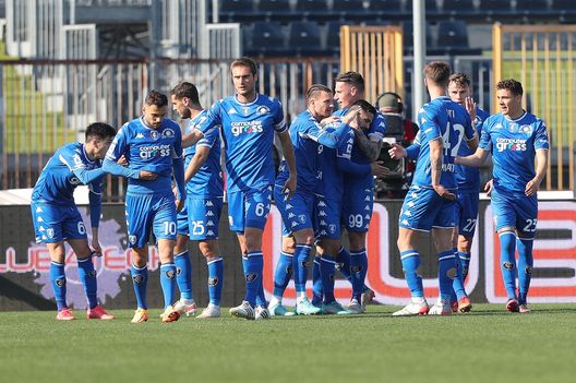 EMPOLI, ITALY - MARCH 20: Federico Di Francesco of Empoli FC celebrates after scoring a goal during the Serie A match between Empoli FC and Hellas Verona FC at Stadio Carlo Castellani on March 20, 2022 in Empoli, Italy. (Photo by Gabriele Maltinti/Getty Images) EMPOLI, ITALY - MARCH 20: Federico Di Francesco of Empoli FC celebrates after scoring a goal during the Serie A match between Empoli FC and Hellas Verona FC at Stadio Carlo Castellani on March 20, 2022 in Empoli, Italy. (Photo by Gabriele Maltinti/Getty Images)
