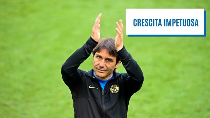 Crescita impetuosa con Conte. Impatto super, dal 2019 l’Inter ha messo la freccia 