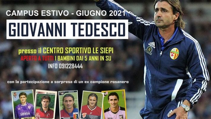 Calcio, torna a Palermo il campus estivo di Giovanni Tedesco. Anche quest’anno ospiti ex giocatori rosanero Calcio, torna a Palermo il campus estivo di Giovanni Tedesco. Anche quest’anno ospiti ex giocatori rosanero