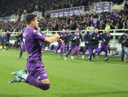 GERMOGLI PH: 4 MARZO 2023 FIRENZE STADIO ARTEMIO FRANCHI FIORENTINA VS MILAN FOTO GOL ESULTANZA JOVIC Ziliani: “La Fiorentina ha strapazzato il Milan. Pioli a lezione da Italiano”- immagine 2