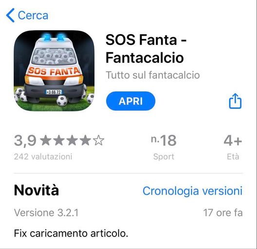 Risolti i problemi sull’app: ora è uscito l’aggiornamento (3.2.1) con la correzione- immagine 2