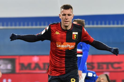 GENOA, ITALY - NOVEMBER 26: Lukas Lerager of Genoa CFC celebrates after scoring second goal during the Coppa Italia match between UC Sampdoria and Genoa CFC at Stadio Luigi Ferraris on November 26, 2020 in Genoa, Italy. (Photo by Paolo Rattini/Getty Images) GENOA, ITALY - NOVEMBER 26: Lukas Lerager of Genoa CFC celebrates after scoring second goal during the Coppa Italia match between UC Sampdoria and Genoa CFC at Stadio Luigi Ferraris on November 26, 2020 in Genoa, Italy. (Photo by Paolo Rattini/Getty Images)