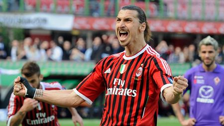 Zlatan Ibrahimovic con il Milan nella stagione 2011-2012 (credits: GETTY Images)