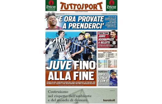 Prima Pagina, Tuttosport: “Il Milan sorpassa l’Inter in vetta, Juve fino alla fine” Prima Pagina
