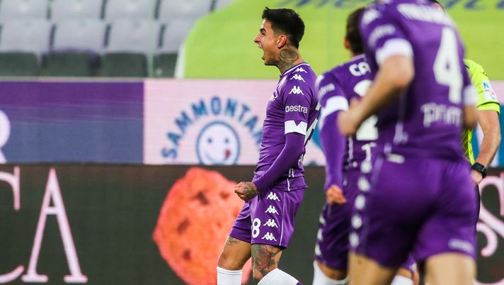 GERMOGLI PH: 21 MARZO 2021 FIRENZE STADIO ARTEMIO FRANCHI SERIE A FIORENTINA VS MILAN NELLA FOTO ESULTANZA GOL PULGAR 