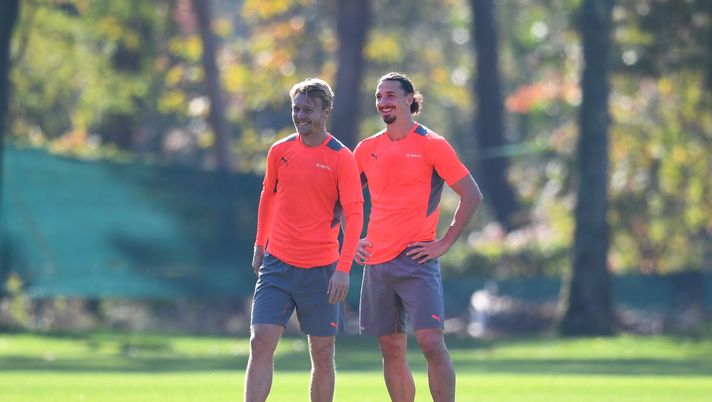 Zlatan Ibrahimovic Simon Kjaer Milan