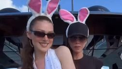VIDEO / Conigliette in barca: Victoria Beckham e la nuora festeggiano così Pasqua