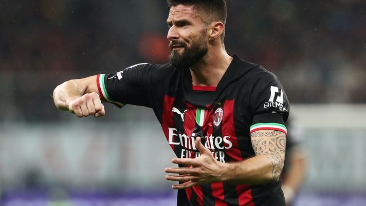 Olivier Giroud AC Milan Milan-Salernitana 1-1 Serie A 2022-2023