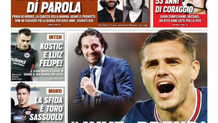 Prima Pagina, Tuttosport: “Juve, prendi Icardi. Inter, Kostic e Luiz Felipe! Moro…” - immagine 1
