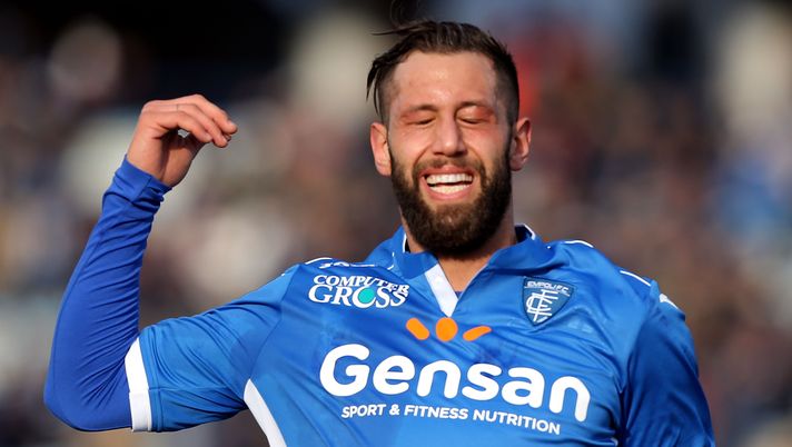 EMPOLI, ITALY - JANUARY 22: Levan Mchedlidze of Empoli FC reacts during the Serie A match between Empoli FC and Udinese Calcio at Stadio Carlo Castellani on January 22, 2017 in Empoli, Italy.  (Photo by Gabriele Maltinti/Getty Images) 