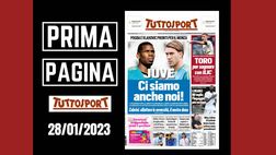 Prima pagina Tuttosport: “Pogba e Vlahovic: ‘Juve ci siamo anche noi!'”
