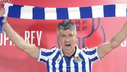 VIDEO – La Real Sociedad vince la Coppa e il mister si trasforma in ultras