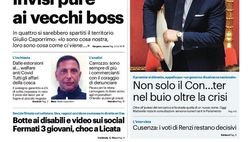 Prima Pagina, Giornale di Sicilia: “Mafia, scacco ai nuovi e vecchi boss. Covid, sanitari in fuga dal privato”