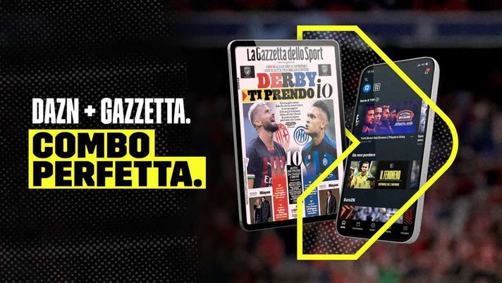 Zero addebiti e solo vantaggi: abbonati Dazn, ecco la Gazzetta gratis ogni mattina Zero addebiti e solo vantaggi: abbonati Dazn, ecco la Gazzetta gratis ogni mattina - immagine 1